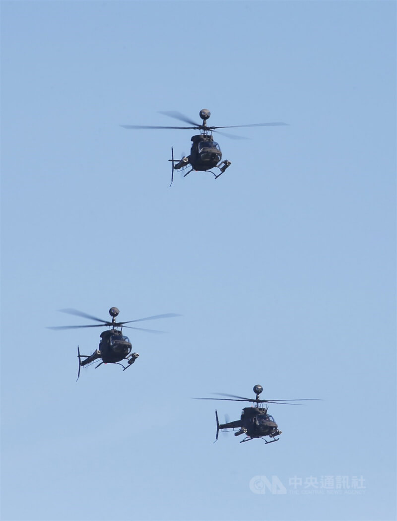 圖為陸軍OH-58D戰搜直升機。（中央社檔案照片）