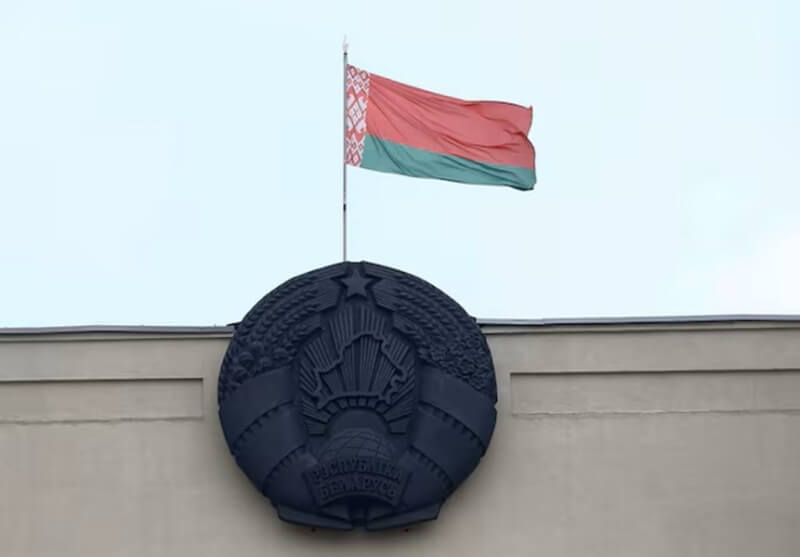 白俄羅斯國旗。（路透社）