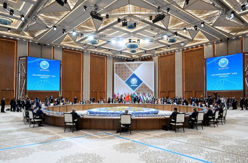 上海合作組織峰會在哈薩克首都阿斯塔納召開第24屆領袖會議。（路透社）