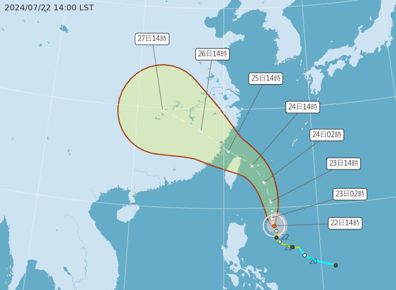 (圖取自中央氣象署網頁cwa.gov.tw)