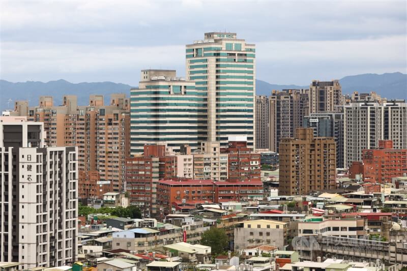 圖為新北市板橋區一帶地景。（中央社檔案照片）