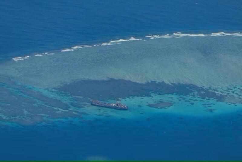 南海島礁仁愛暗沙。（路透社）