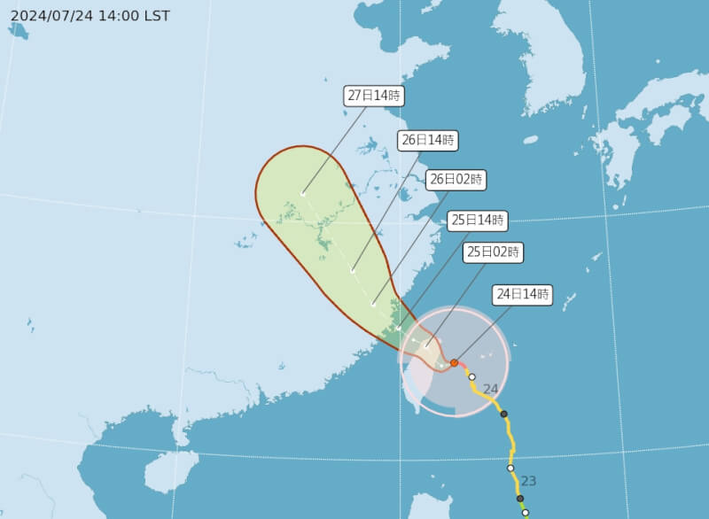 （圖取自中央氣象署網頁cwa.gov.tw）