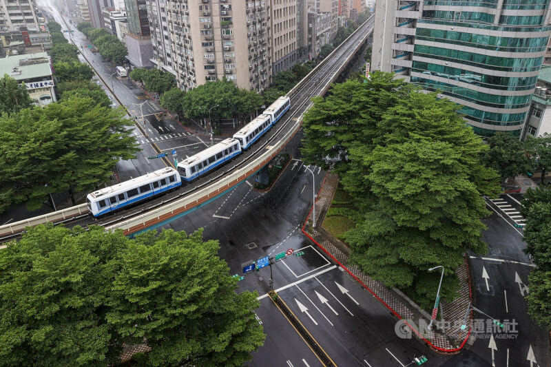 台北捷運文湖線。（中央社檔案照片）