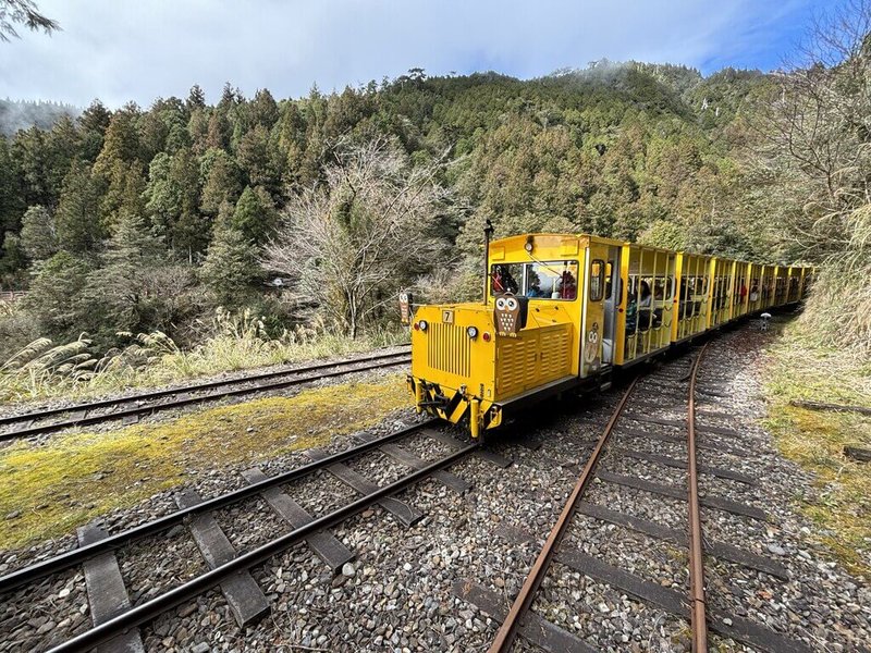 太平山國家森林遊樂區內的蹦蹦車設施受颱風凱米影響，沿線1處發生路基流失，農業部林業及自然保育署宜蘭分署為兼顧觀光需求及行車安全，8月6日起將局部復駛。（宜蘭分署提供）中央社記者沈如峰宜蘭縣傳真  113年7月31日