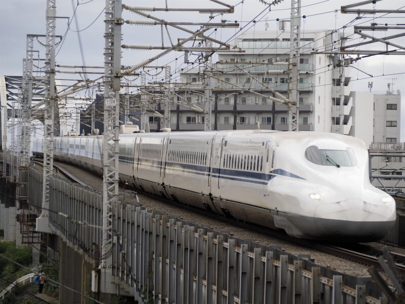 圖為東海道新幹線列車。（共同社）