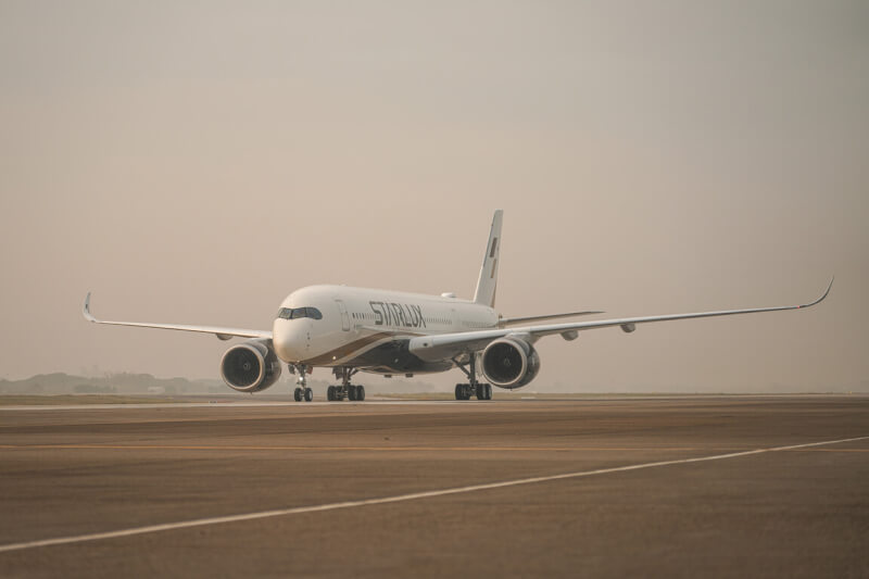 圖為星宇航空去年1月迎來第2架A350-900廣體客機。（星宇航空提供）