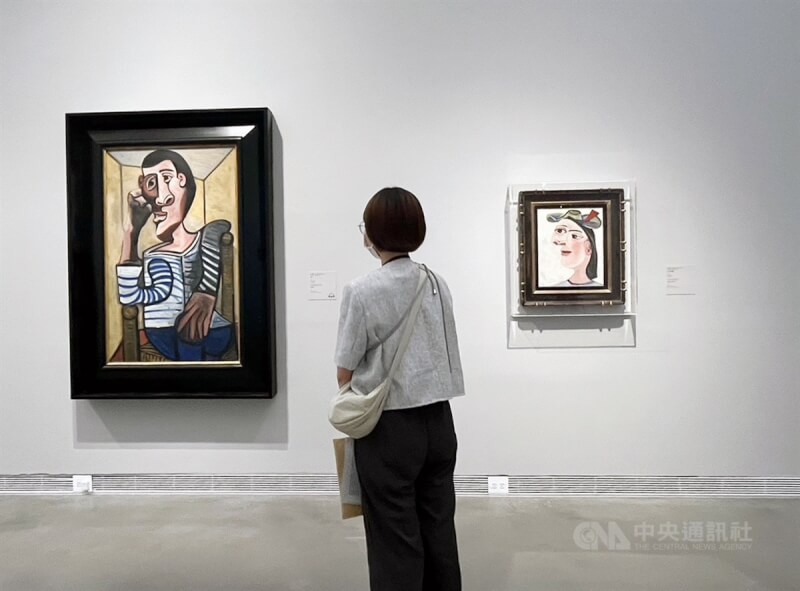 高雄市立美術館「瞬間–穿越繪畫與攝影之旅」特展呈現畢卡索作品「水手」、「女子半身像」等。（中央社檔案照片）