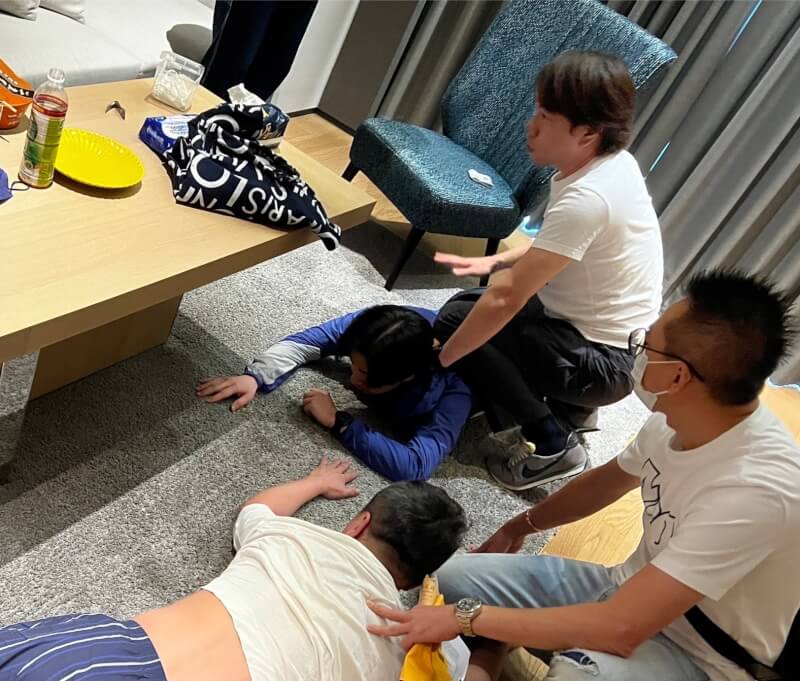 台中地檢署23日宣布偵破九州博弈集團,起訴陳姓主嫌等32人。檢警自民國112年5月至113年5月間對九州集團旗下多家公司與集團成員住處等65處,發動10波搜索行動,拘提、傳喚到案48人。(航高站提供)中央社記者洪學廣傳真 113年8月23日
