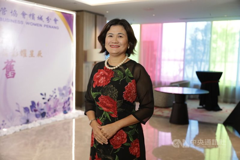 台灣新女性企業家落腳東協,在越南打拚的螺絲螺帽業者林淑莉(圖)指出,越南的台商其實是一條非常重要的產業鏈,擁有各種多元的產業聚落。攝於25日。中央社記者黃自強吉隆坡攝 113年8月26日