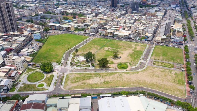 台中市大里聯合行政中心位於15期市地重劃區，日前傳出不蓋了，引起多名市議員關心，市長盧秀燕承諾，她任內都會是機關用地。圖為俯瞰圖。（中市府提供）中央社記者趙麗妍傳真  113年8月29日