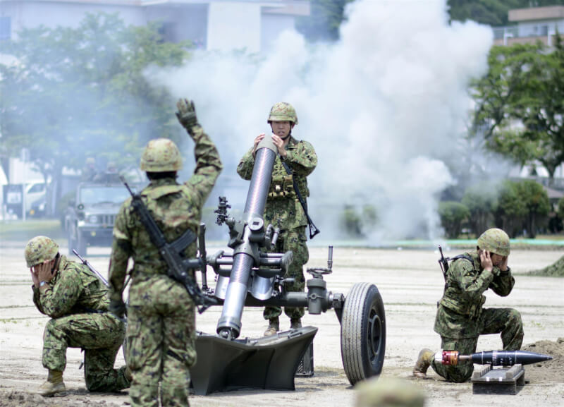 圖為日本陸上自衛隊。（共同社）