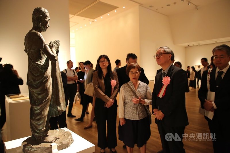 由國立台灣美術館與東京藝術大學共同合作策劃的「黃土水與他的時代-台灣首位西洋雕塑家與20世紀初期的東京美術學校」特展,展出台日藝術家共60餘件雕塑、繪畫及文獻展品,宛如一部濃縮的20世紀初台日美術史。中央社記者楊明珠東京攝 113年9月5日