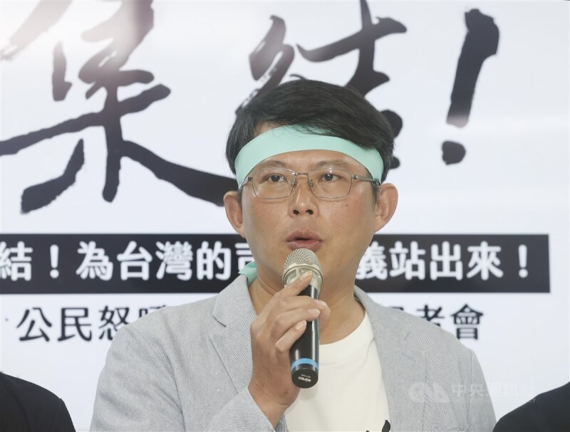 民眾黨中央緊急應變小組召集人黃國昌。中央社記者郭日曉攝　113年9月8日