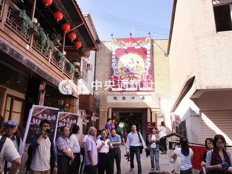 九份昇平戲院經過修復後重新開幕，重現過往的亮麗風華。中央社記者劉麗榮攝 100年9月16日