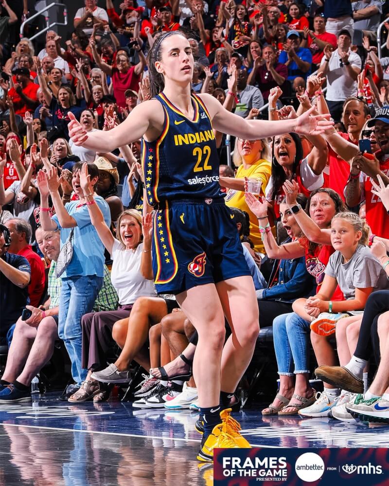 美國女子職籃超級新人克拉克。（圖取自x.com/IndianaFever）