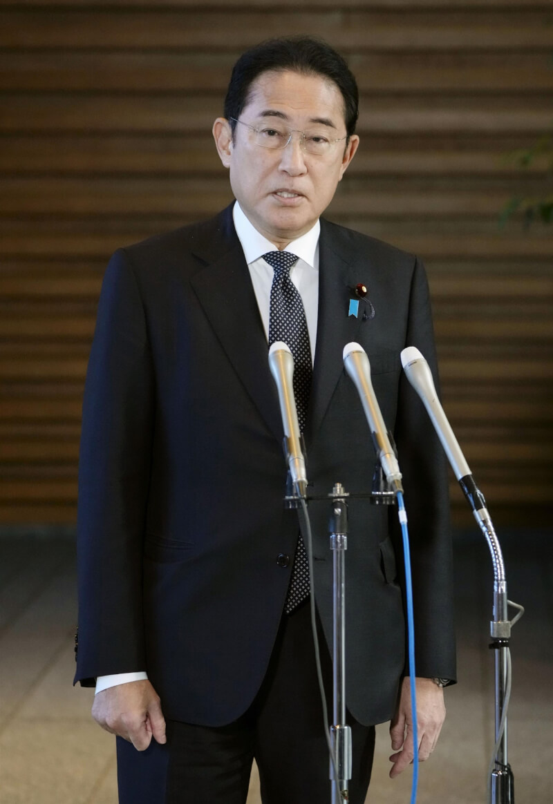 日本首相岸田文雄。（共同社）