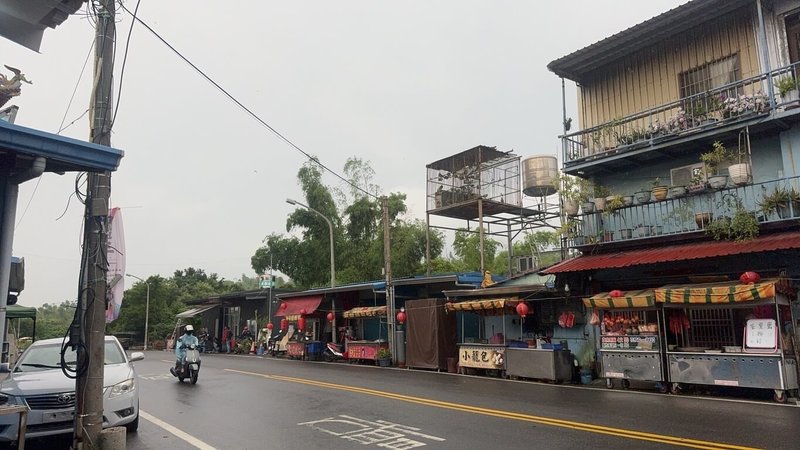 颱風山陀兒逼近，中央氣象署已發布陸上颱風警報，屏東列警戒範圍，小琉球29日晚間起出現陣陣雨勢。（洪姓民眾提供）中央社記者李卉婷傳真  113年9月30日