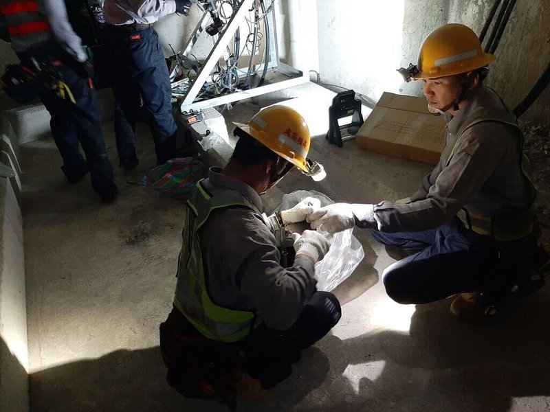 高雄市苓雅區18日上午10時許無預警停電，造成四維四路、成功一路、自強三路等共1127戶停電。經台電搶修已復電，台電說明停電原因是分歧插頭故障。（台電提供）中央社記者林巧璉傳真  113年10月18日