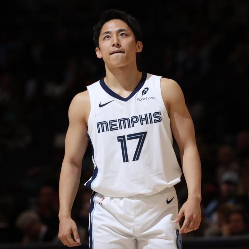 NBA灰熊隊日籍球員河村勇輝。 （圖取自x.com/NBAonTNT）