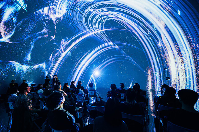 C-LAB未來視覺實驗室FUTURE VISION LAB計畫邁入第5年,FUTURE VISION LAB 2024記者會現場播映精彩作品預告。(C-LAB提供)中央社記者葉冠吟傳真 113年10月31日