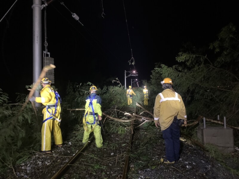 颱風康芮侵襲台灣，造成台鐵多處路段受損。（圖取自台鐵網頁railway.gov.tw）