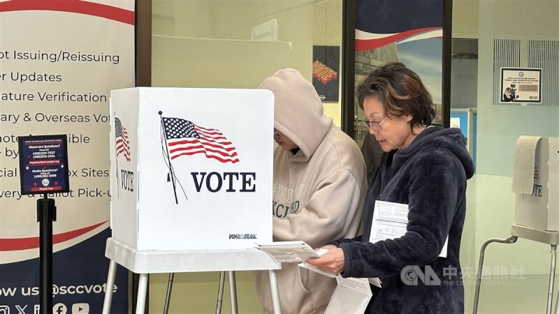 北加州聖克拉拉郡登記選民超過百萬，包括許多台裔選民。中央社記者張欣瑜舊金山攝 113年11月6日