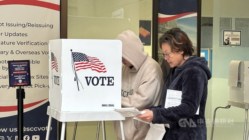 北加州聖克拉拉郡登記選民超過百萬，包括許多台裔選民。中央社記者張欣瑜舊金山攝  113年11月6日