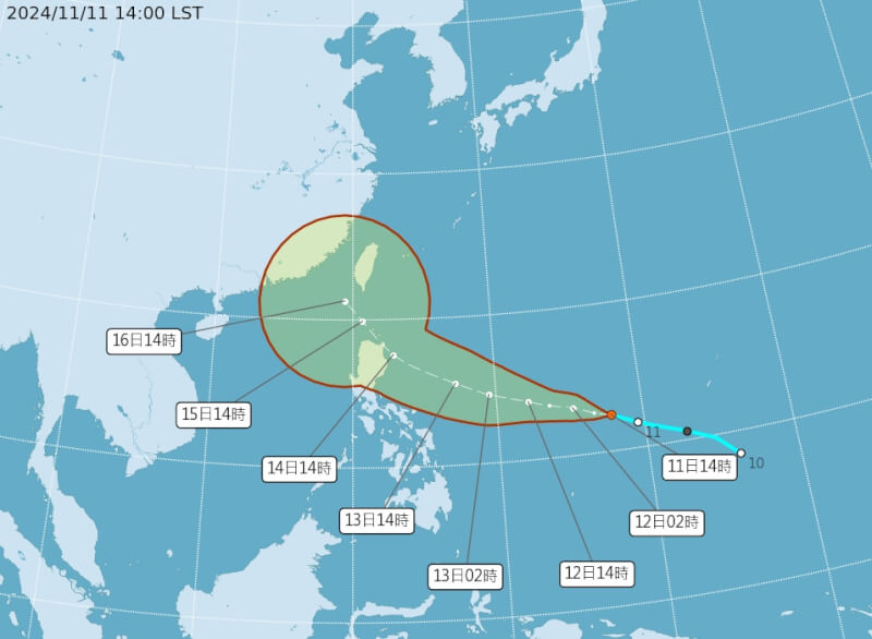 颱風天兔最快晚間生成 路徑北偏不排除14日海警 好新聞 6756