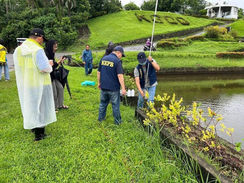 高雄市工務局表示，澄清湖高爾夫球場位於飲用水保護區，場方卻違法使用農藥除草劑，也拒絕改善水保，有危害飲水及防洪安全之虞，市府基於維護市民利益，決定收回市有地，並規劃將其轉型為公園。（高雄市工務局提供）中央社記者林巧璉傳真  113年11月16日