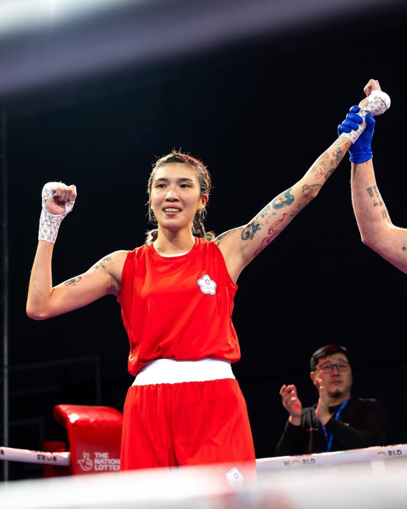 台灣拳擊女將黃筱雯。（圖取自facebook.com/OfficialWorldBoxing）