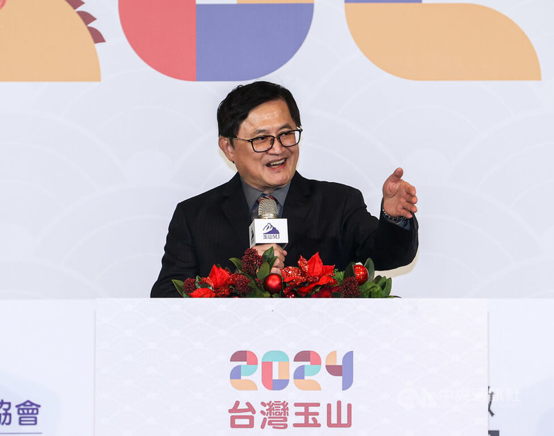 台灣玉山科技協會「2024歲末晚宴」4日晚間在台北舉行,協會理事長、和碩董事長童子賢(圖)出席並致詞。中央社記者鄭清元攝 113年12月4日