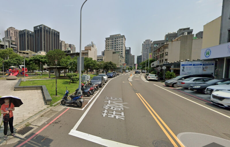 圖為新竹縣莊敬六路街景。（圖取自Google地圖網頁google.com/maps）