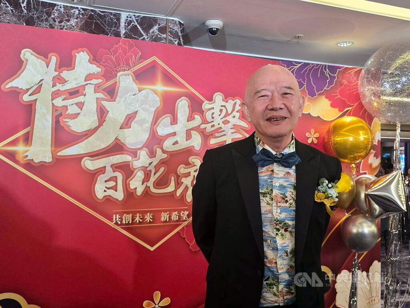 特力集團8日在台北喜來登飯店席開100桌，舉行年度尾牙，總裁何湯雄（圖）表示，因應去中化浪潮，將擴大東南亞布局。中央社記者江明晏攝  114年1月8日