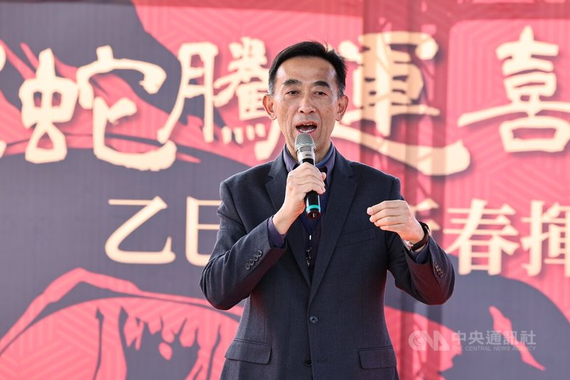 國父紀念館18日上午舉辦「靈蛇騰運喜迎春」開筆暨揮毫活動,國父紀念館館長王蘭生(圖)出席致詞。中央社記者翁睿坤攝 114年1月18日