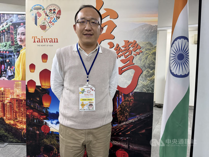 東興國小教務主任張博裕表示,希望孩子此行能夠打開眼界,真正地認識不同的文化,學習尊重不同文化的人、事、物,也在過程中增加語言的運用能力。中央社記者李晉緯新德里攝 114年1月21日