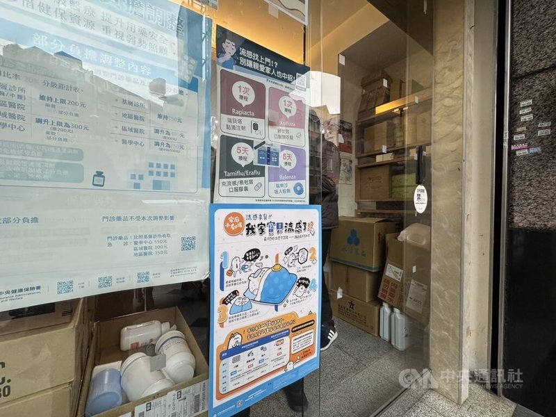 藝人大S徐熙媛春節期間赴日旅遊,因流感併發肺炎逝世,消息震驚各界,不少民眾也高度關注流感疫情及疫苗接種資訊。圖為診所門口張貼流感相關衛教資訊。中央社記者沈佩瑤攝 114年2月3日