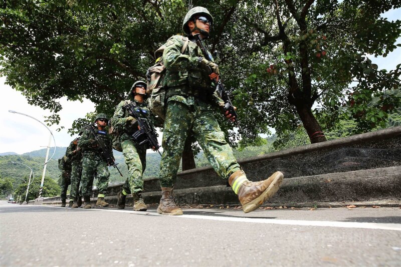 圖為特戰人員宜蘭行軍。（中央社檔案照片）