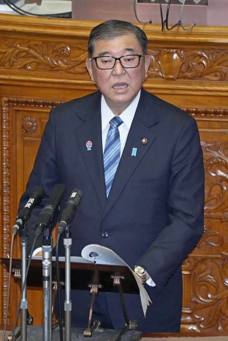 日本首相石破茂最快可能5月訪中。（共同社）