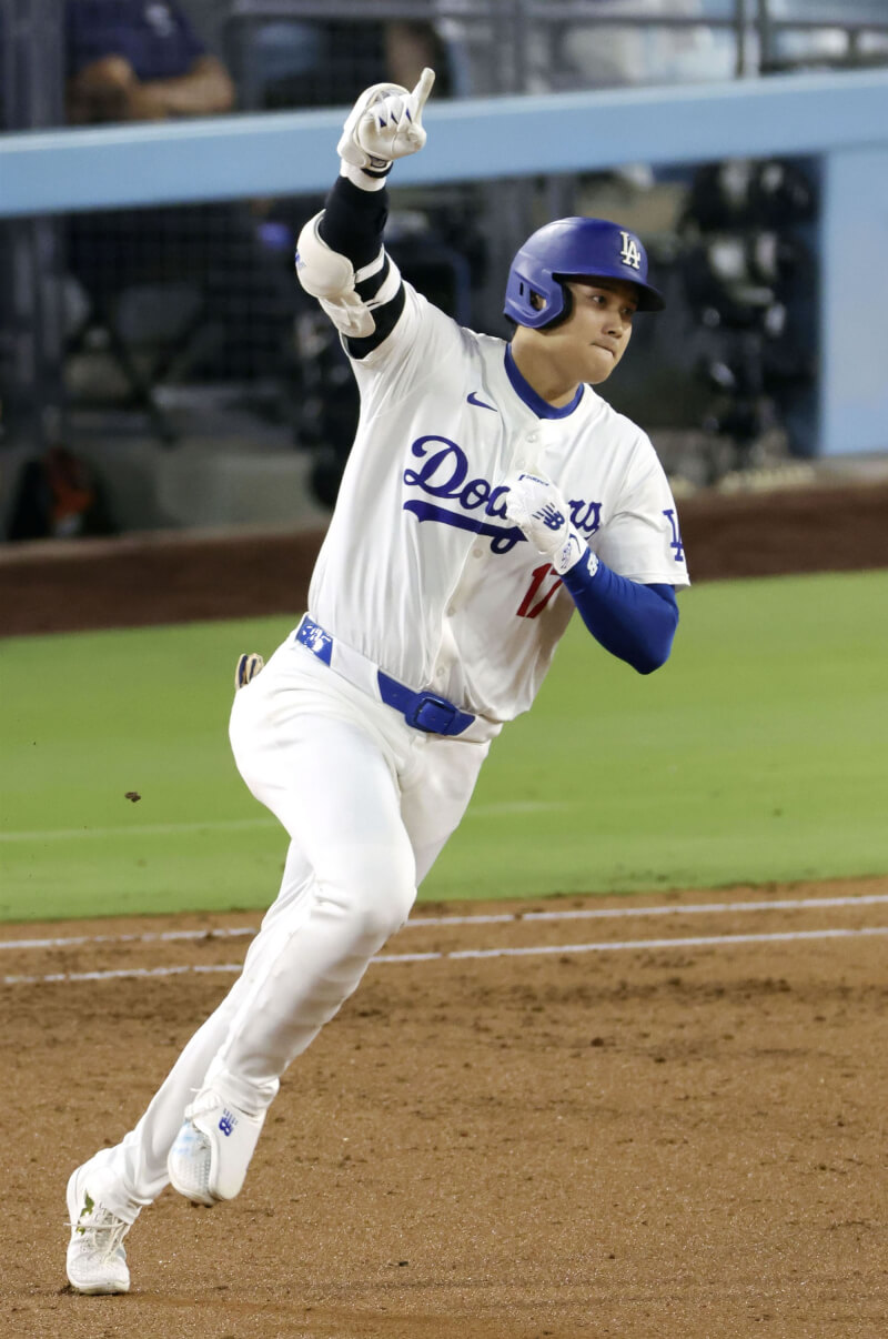 大聯盟日本球星大谷翔平。（共同社）