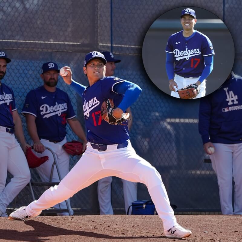 MLB洛杉磯道奇隊球星大谷翔平。（圖取自https://x.com/MLB）