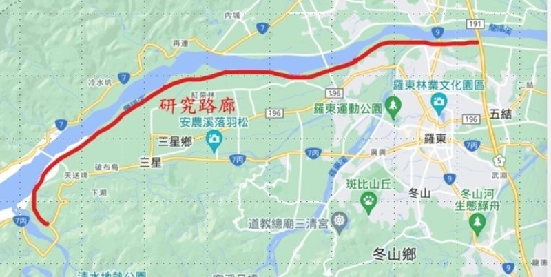 宜蘭縣政府研擬從國道5號側車道191縣道，沿蘭陽溪堤岸興建宜蘭縣首條東西向高架快速道路，縣府編列新台幣700萬元辦理可行性評估，已完成發包作業，並與得標廠商簽約，目標今年底完成報告。（宜蘭縣政府交通處提供）中央社記者王朝鈺傳真  114年2月24日