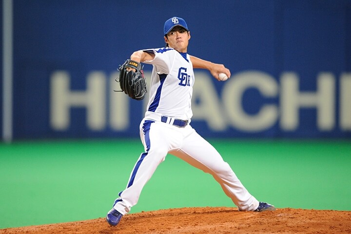 陳偉殷2004年至2011年效力中職中日龍隊。（圖取自中日龍網頁dragons.jp）