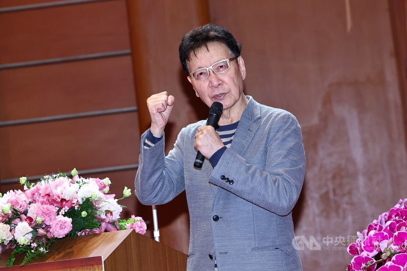 大學雜誌(The Intellectual)58週年紀念活動記者會1日在台北國家圖書館舉辦,前中廣董事長趙少康(圖)致詞。中央社記者翁睿坤攝 114年3月1日