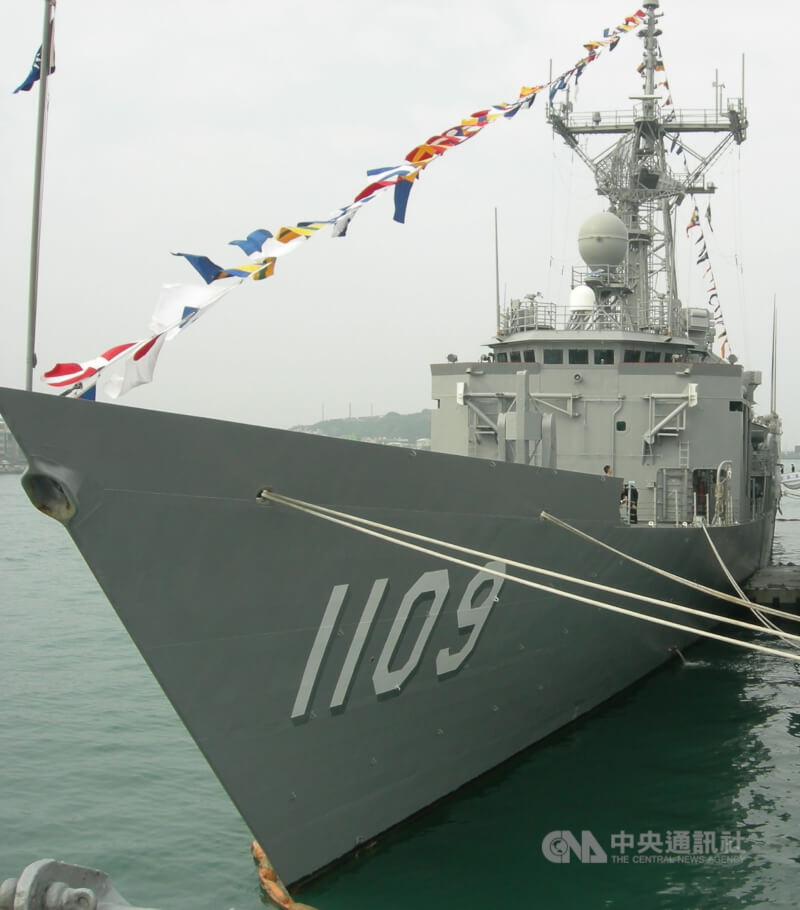 圖為成功級張騫艦。（中央社檔案照片）