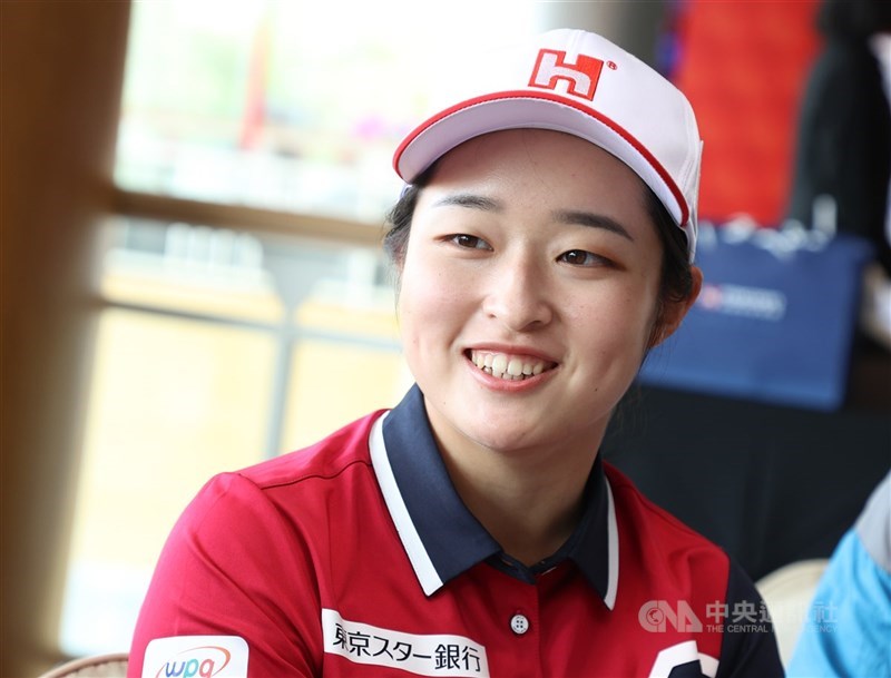 台灣女子職業高爾夫好手吳佳晏(圖),在JLPGA開幕戰大金蘭花女子高球賽前3回合結束,暫時並列第14名。(中央社檔案照片)