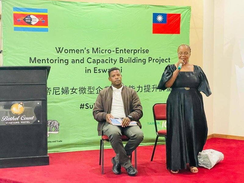 國合會2月在史瓦帝尼舉辦「婦女創業成功案例分享會」,分享婦女創業經驗。(國合會提供)中央社記者楊堯茹傳真 114年3月9日