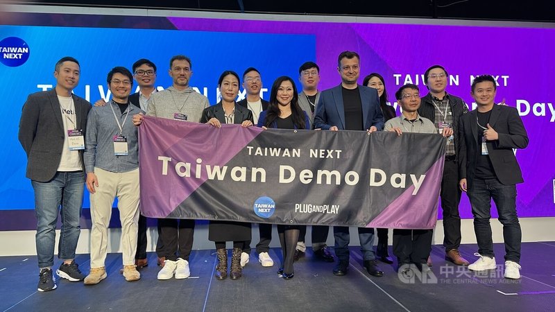 美國非營利組織Taiwan Next基金會15日在矽谷知名創業加速器Plug and Play舉辦台灣新創展演，共10家新創團隊參與。中央社記者張欣瑜舊金山攝  114年3月16日