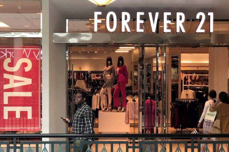 美國賓州普魯士王購物中心的Forever 21門市。（路透社）