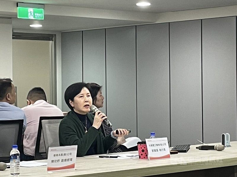 中興電總經理郭慧娟(圖)25日下午受邀參加券商法人說明會表示,看好2025年各事業項目營運,業績成長可期,規劃前進日本和美國市場。中央社記者鍾榮峰攝 114年3月25日